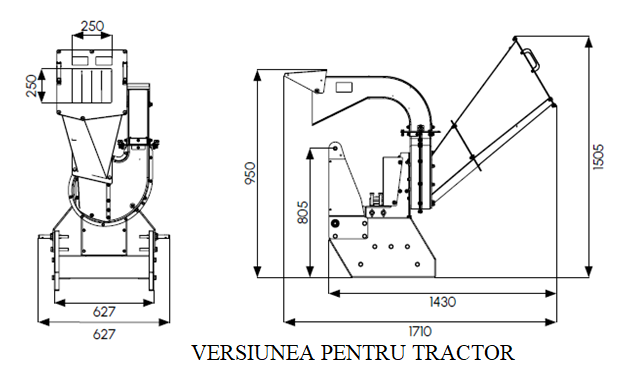 TOCATORUL PROFESIONAL DE CRENGI SI RESTURI VEGETALE TIP ZENIA ZE 400 – T1 - imagine 2